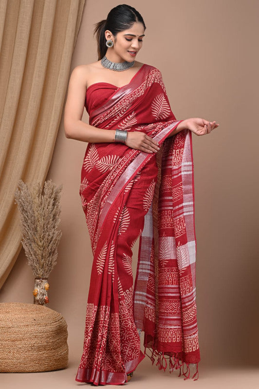 How to Style Cotton Saree & Linen Sarees for Party Look