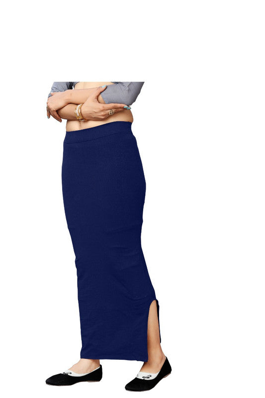 Blue Coloured Cotton Lycra Saree Shape wear!! – Royskart