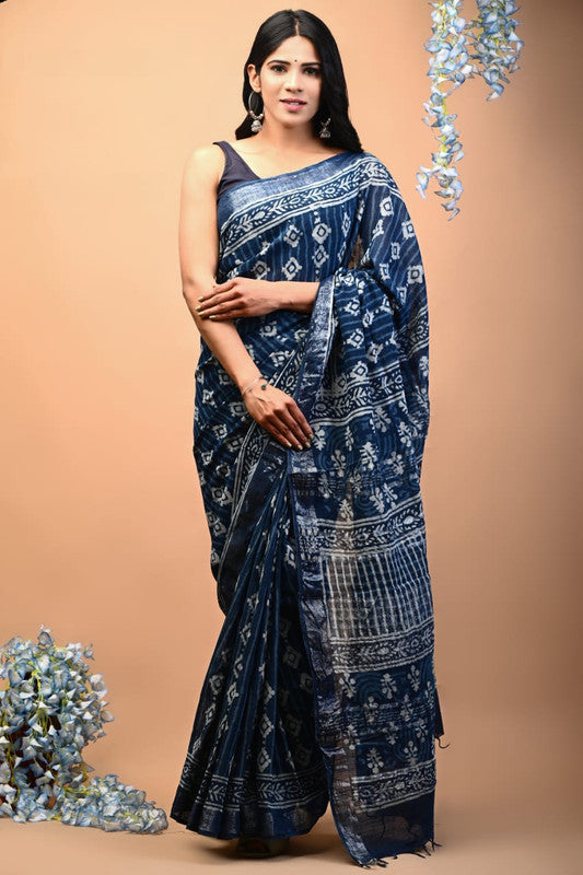 Blue Coloured Cotton Lycra Saree Shape wear!! – Royskart