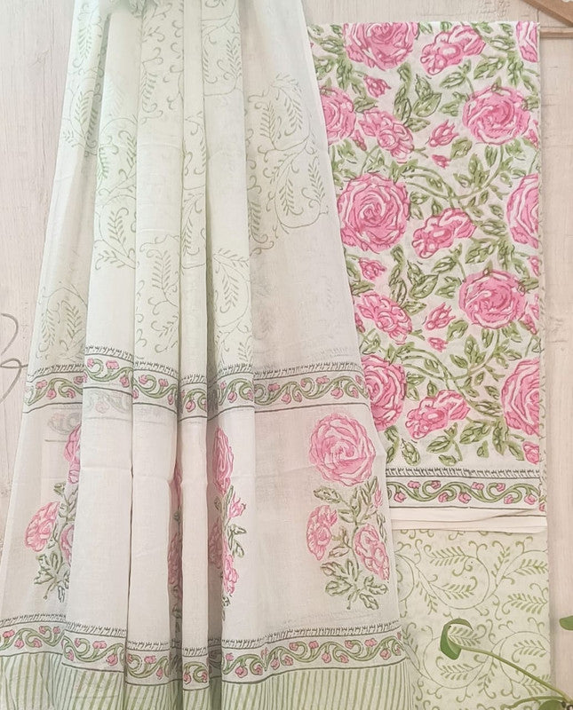 Pure cotton dress sale material with cotton dupatta