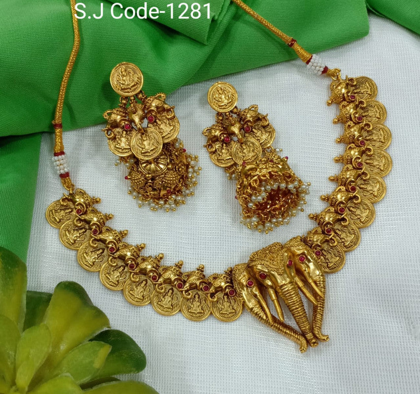 Gold plated necklace deals set with price