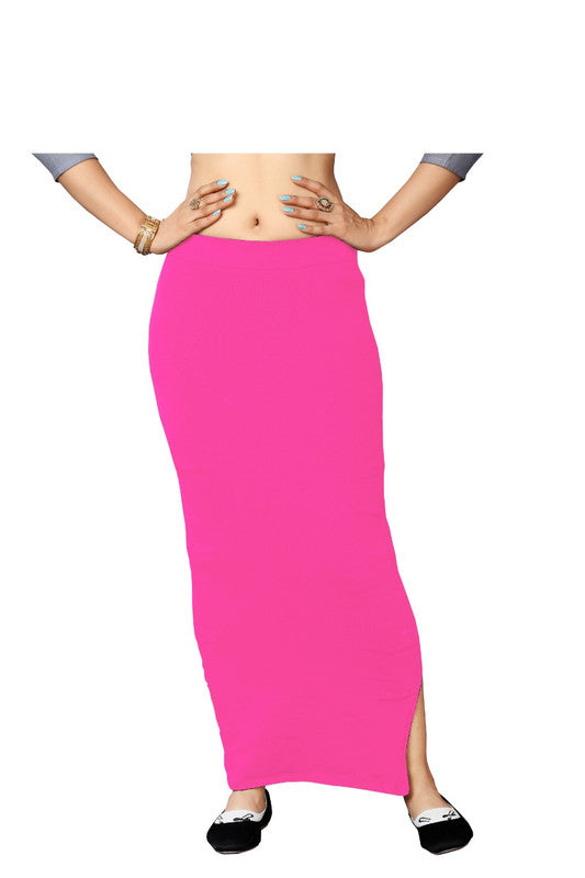 Pink Coloured Cotton Lycra Saree Shape wear!! – Royskart