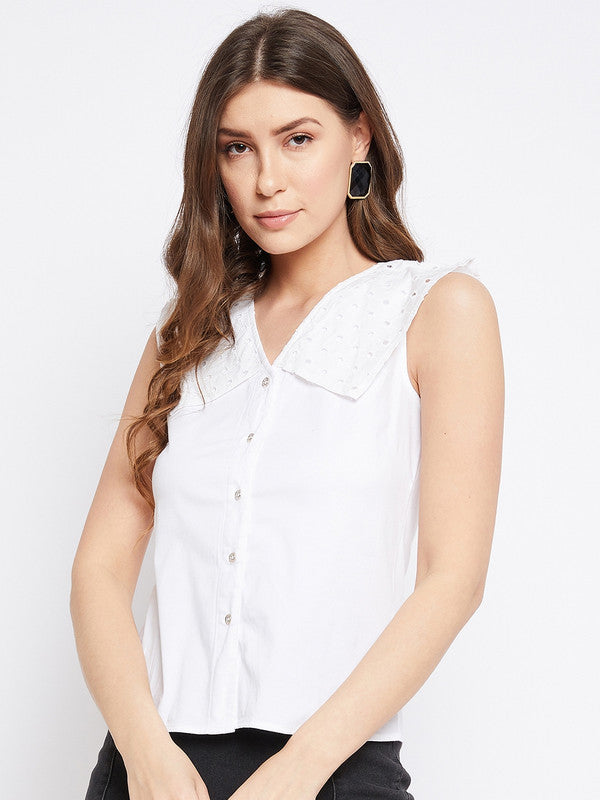 How to Wear a White Blouse - Under a Sleeveless Shirt — Stylin