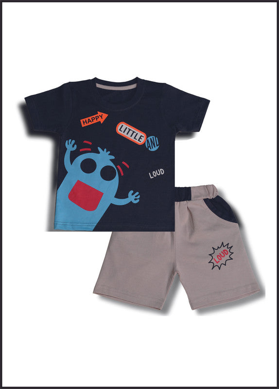 D Grey Coloured Boys Baba Suit set!!