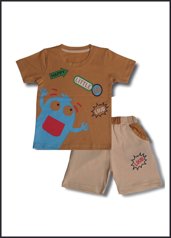 Khaki Coloured Boys Baba Suit set!!