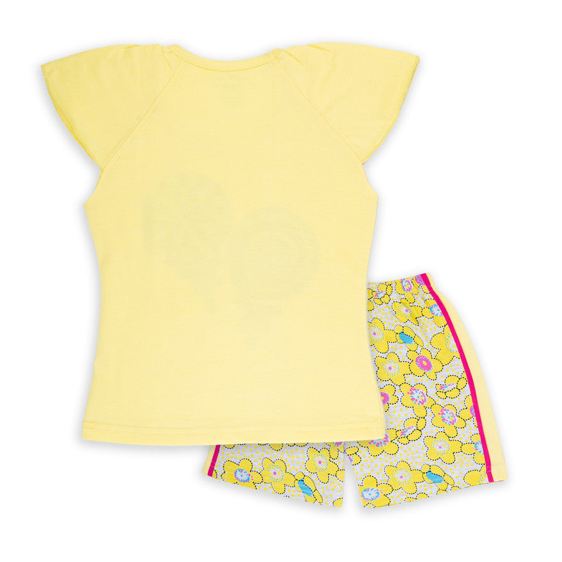 Yellow Coloured Baby Girl Top & Bottom Set!!