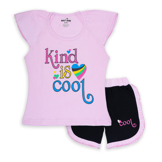 Pink Coloured Baby Girl Top & Bottom Set!!