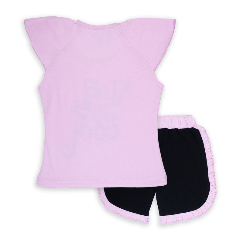 Pink Coloured Baby Girl Top & Bottom Set!!