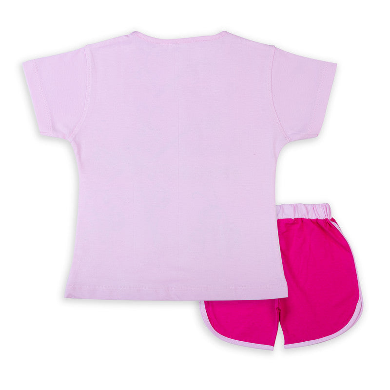 Pink Coloured Baby Girl Top & Bottom Set!!