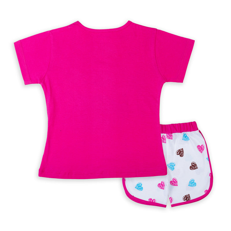 Fuchsia Coloured Baby Girl Top & Bottom Set!!