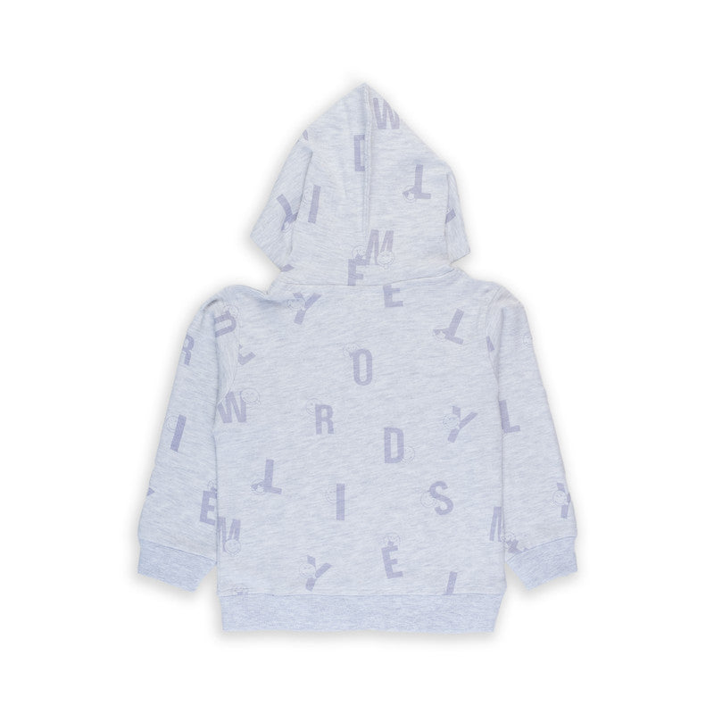 Light Melange Coloured Boys Hoodie!!