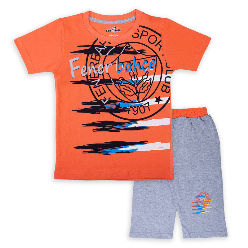 Fanta Coloured Boys Cotton Capri Set!!