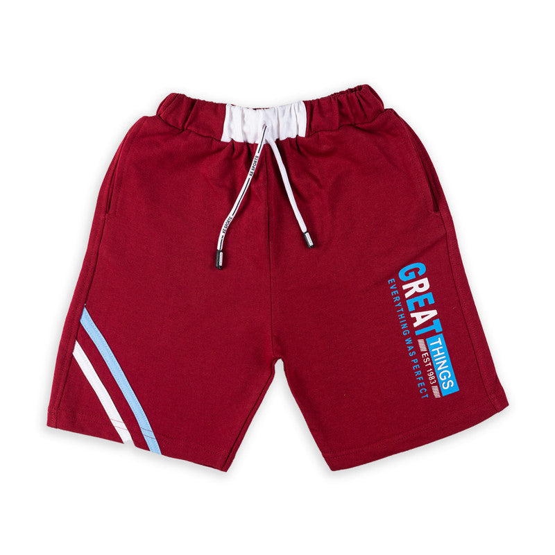 Maroon Coloured Boys Shorts!!