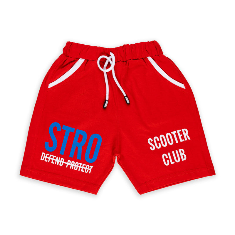 Red Coloured Boys Shorts!!