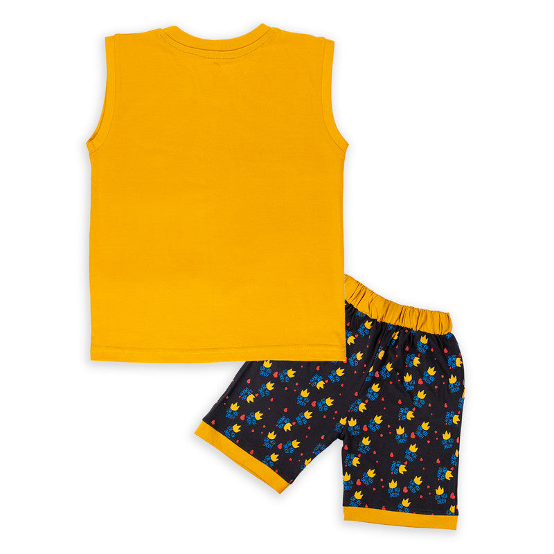 Mustard Coloured Sleeveless set for boys!!