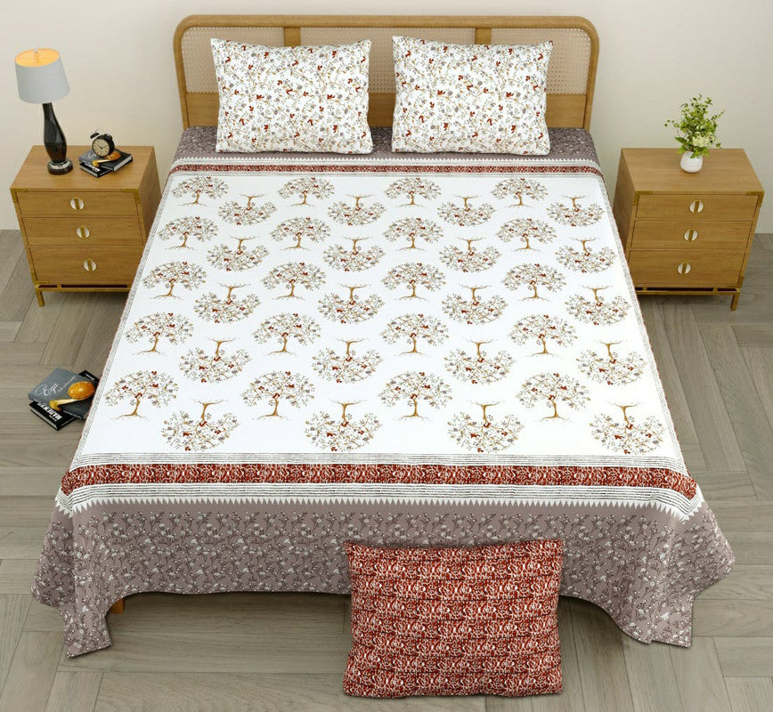 BEAUTIFUL HANDPRINTED DOUBLE BEDSHEET