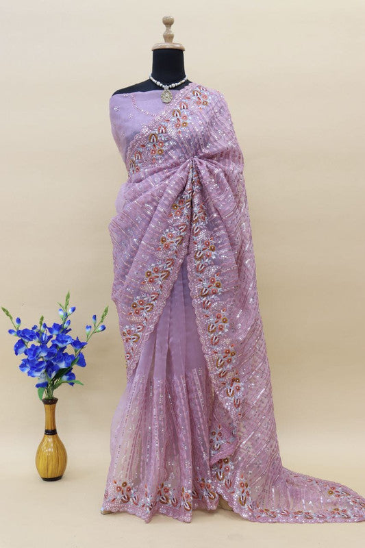 Shop Luxurious Organza Silk Sarees & Get Flat 10% OFF