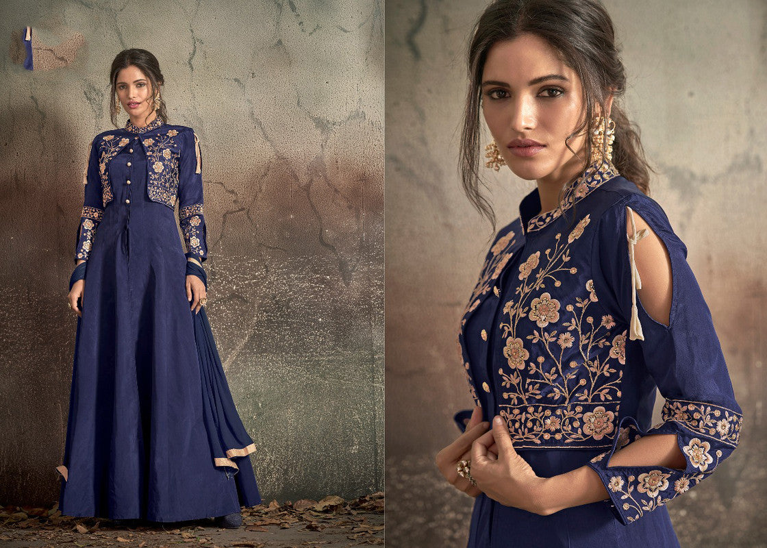 Readymade Designer Gowns with Bottom and Dupatta