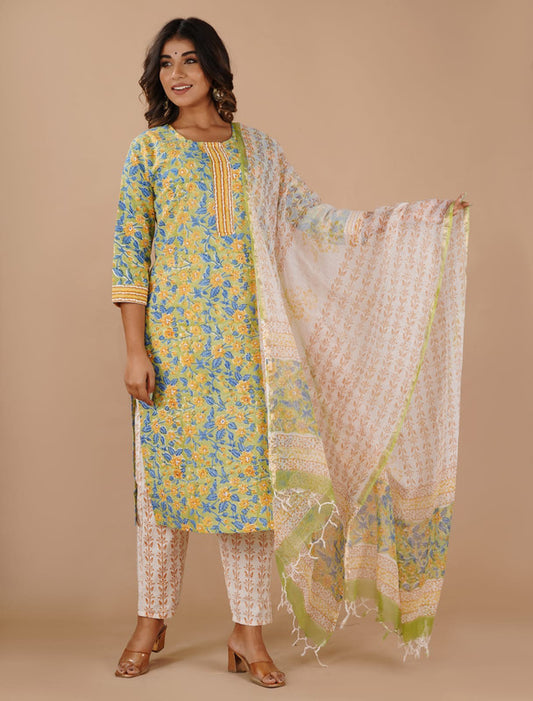 Designer Fully Stitched Kurti with Salwar  and Dupatta