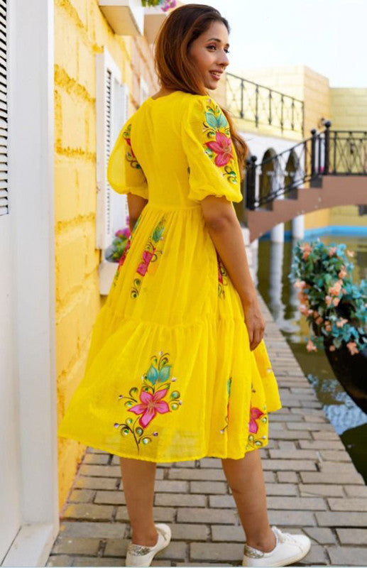 Buy yellow dress for women in India @ Limeroad