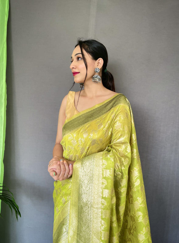 EXCLUSIVE ORGANZA SILK SAREE!!