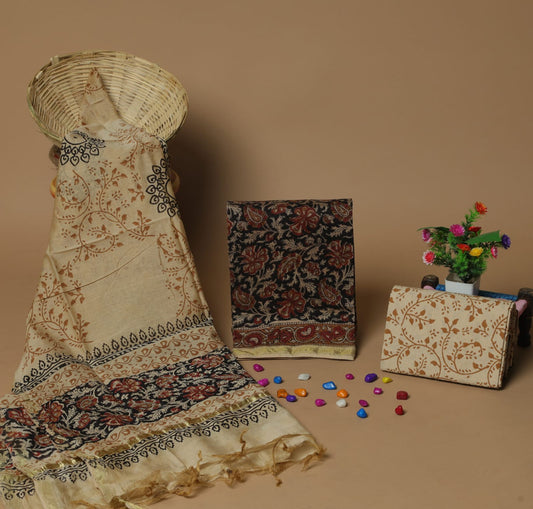 Exclusive CHANDERI SUIT WITH CHANDERI DUPATTA