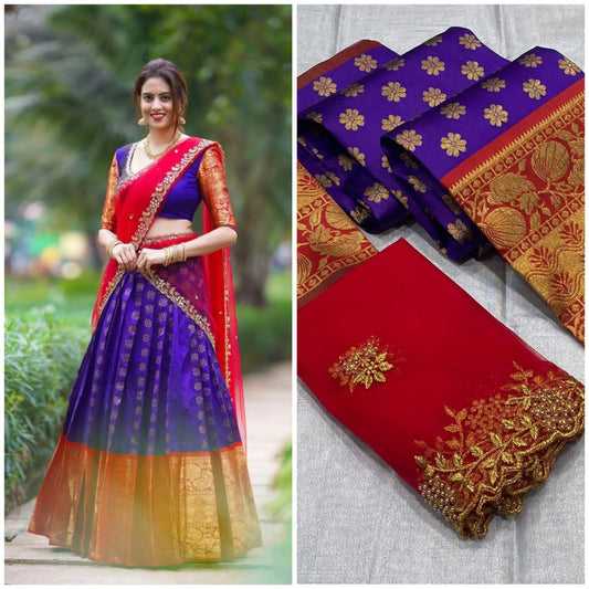 Beautiful KANJIVARAM LEHANGA- Half Saree