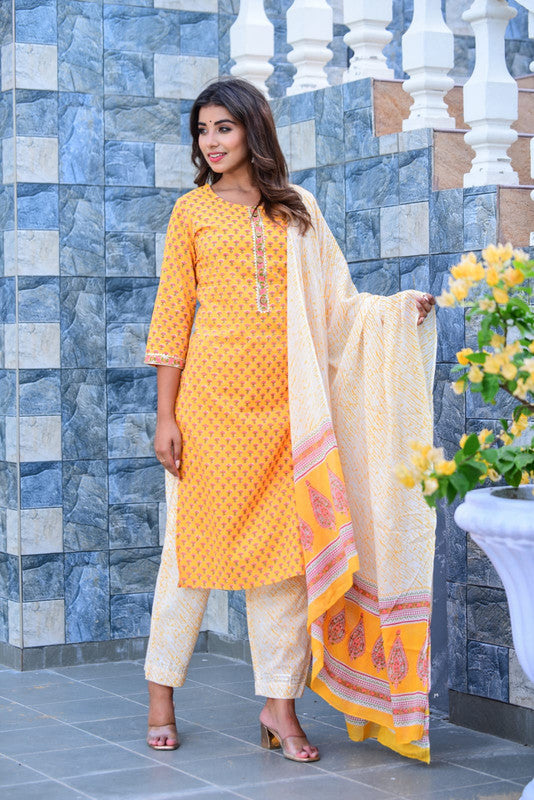 Designer Fully Stitched Suits with Bottom and Dupatta