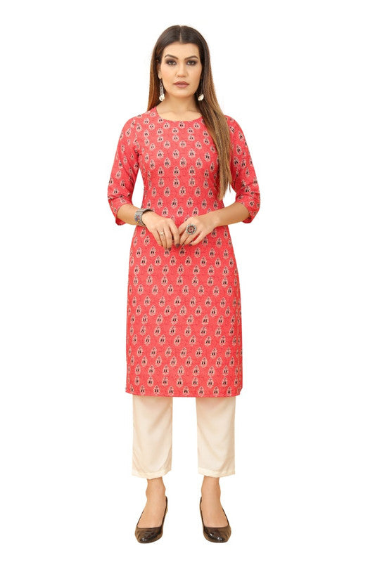 Printed Crepe Daily wear Kurti with Bottom!!