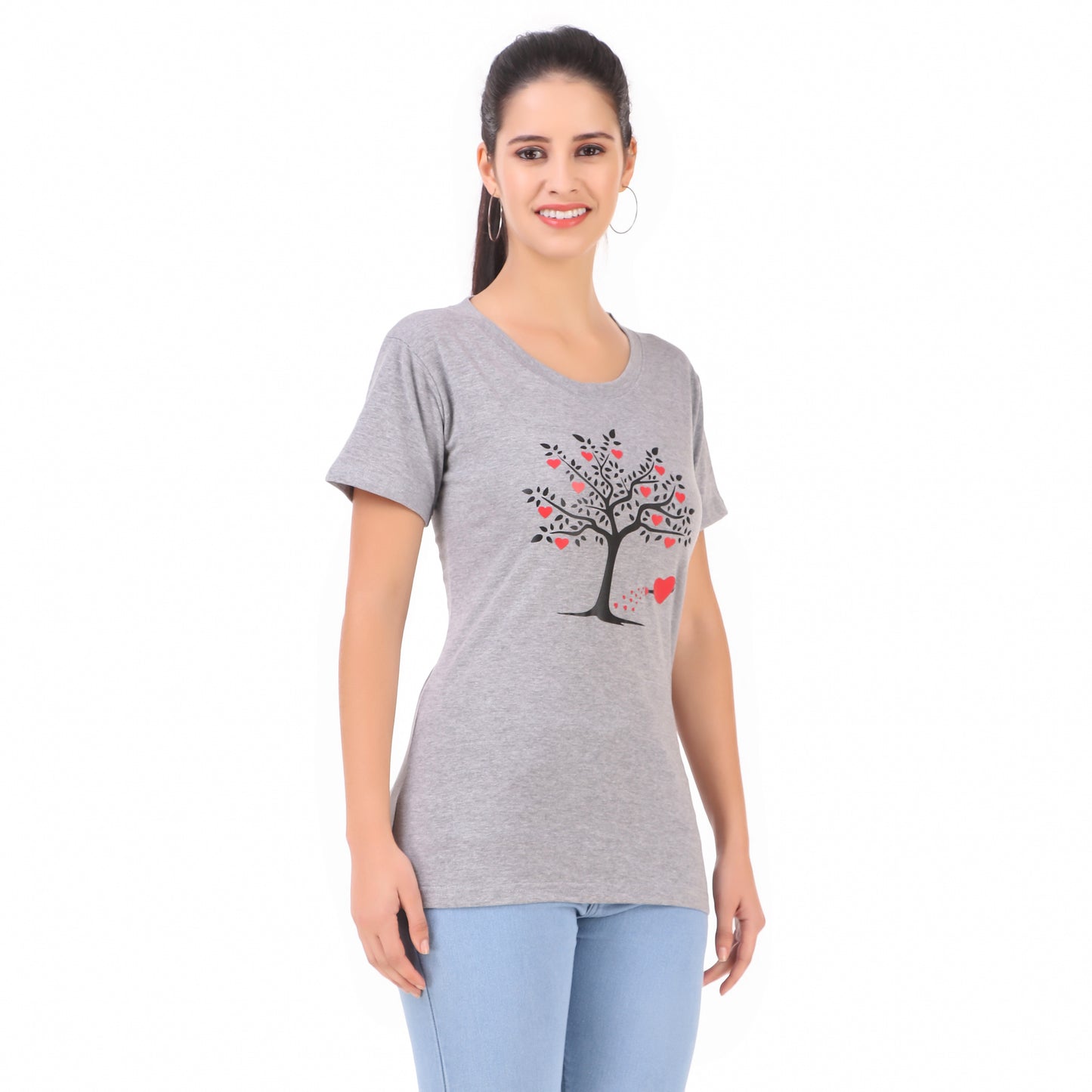 Grey Tree & Yellow Tree Print Combo (2 Tops) Trendy T Shirt!!