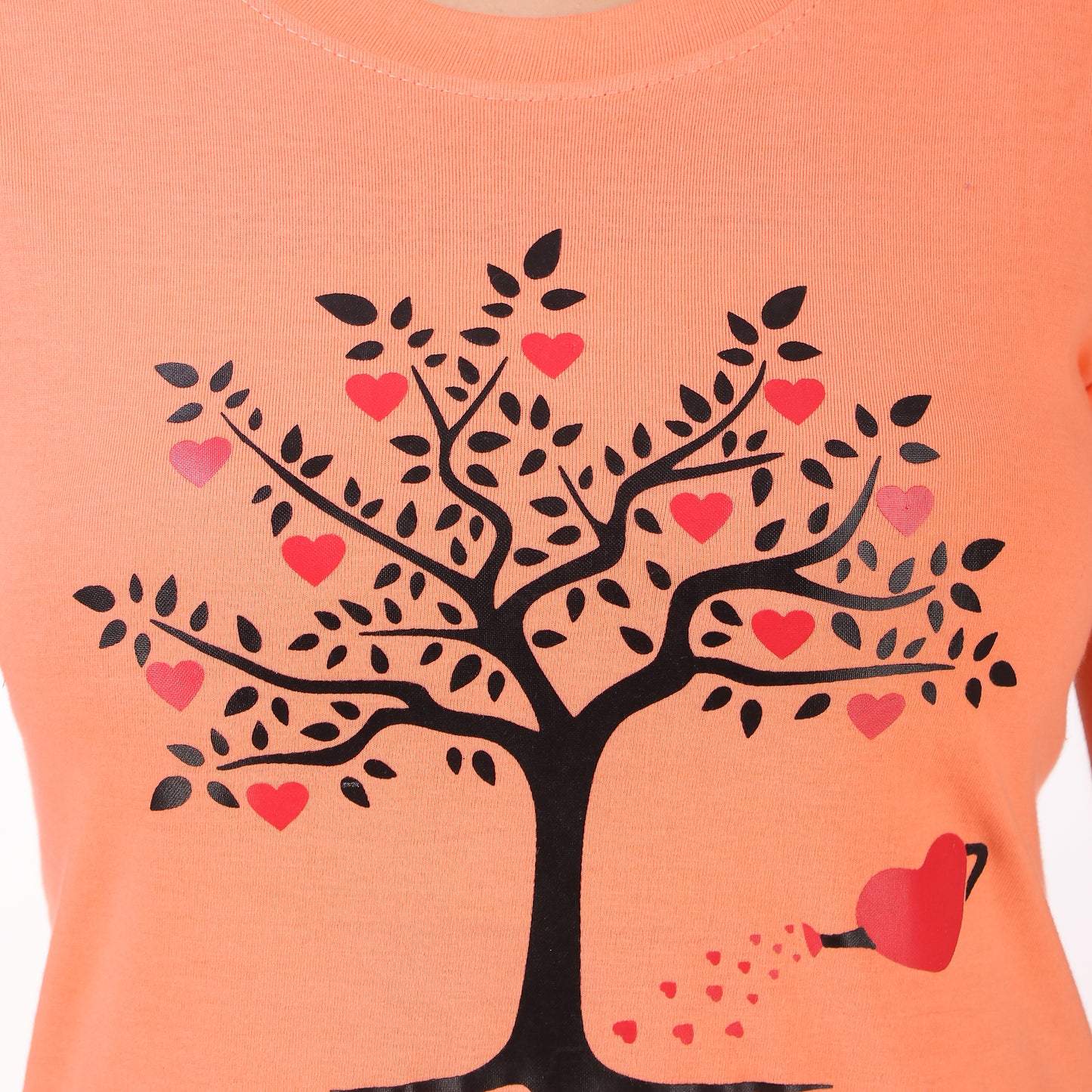Grey Tree & Peach Tree Print Combo ( 2 Tops) Trendy T Shirt!!