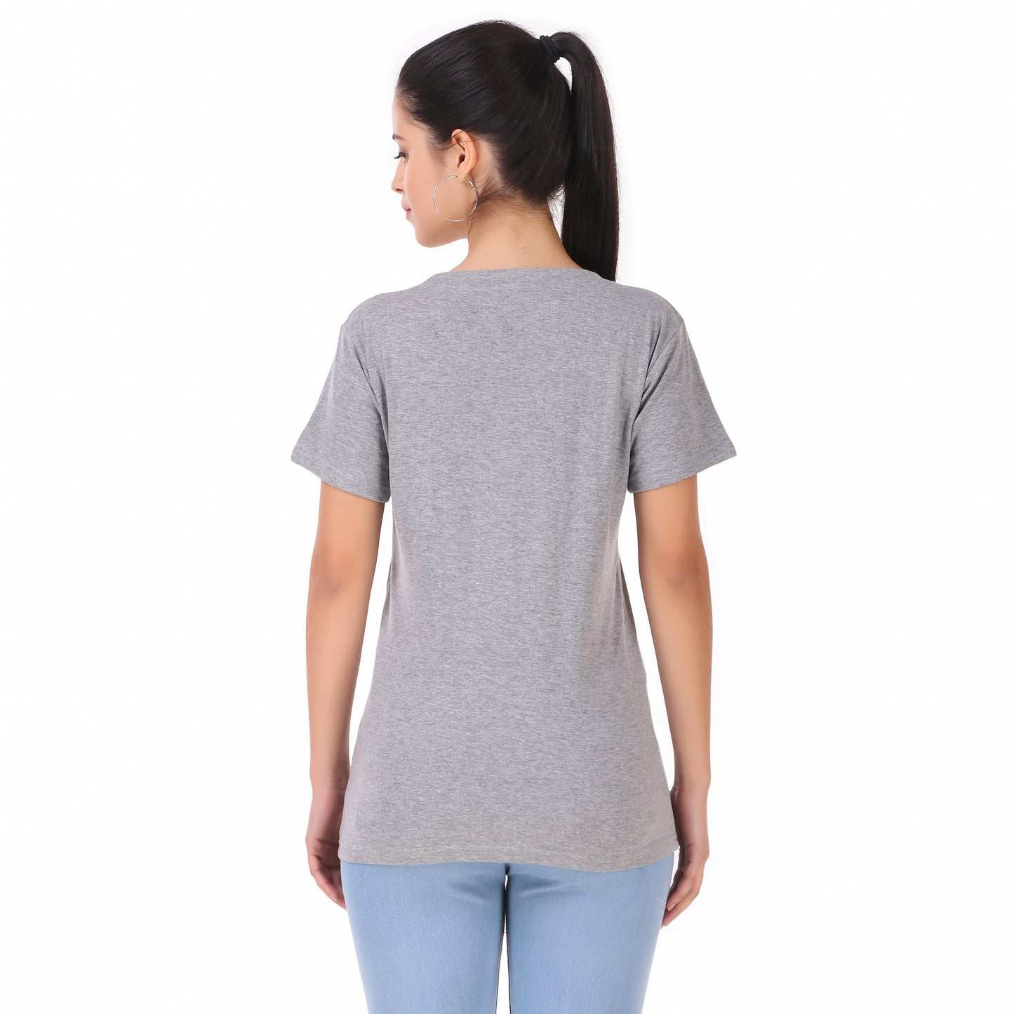 Grey Coloured Tree Print Trendy T Shirt!!
