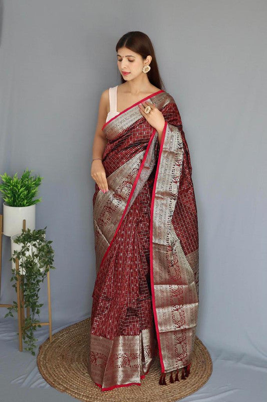 Buy Grey Sarees for Women by WILORI Online | Ajio.com