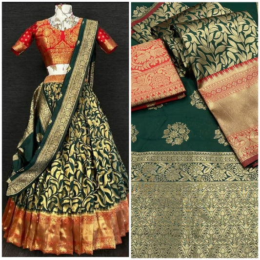 Beautiful KANJIVARAM LEHANGA- Half Saree