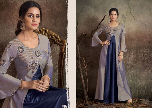 Readymade Designer Gowns with Bottom and Dupatta