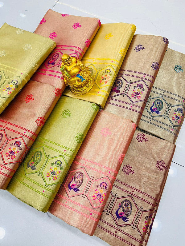 Paithani Pure Soft Silk Handloom Saree with Pure Jari work!!
