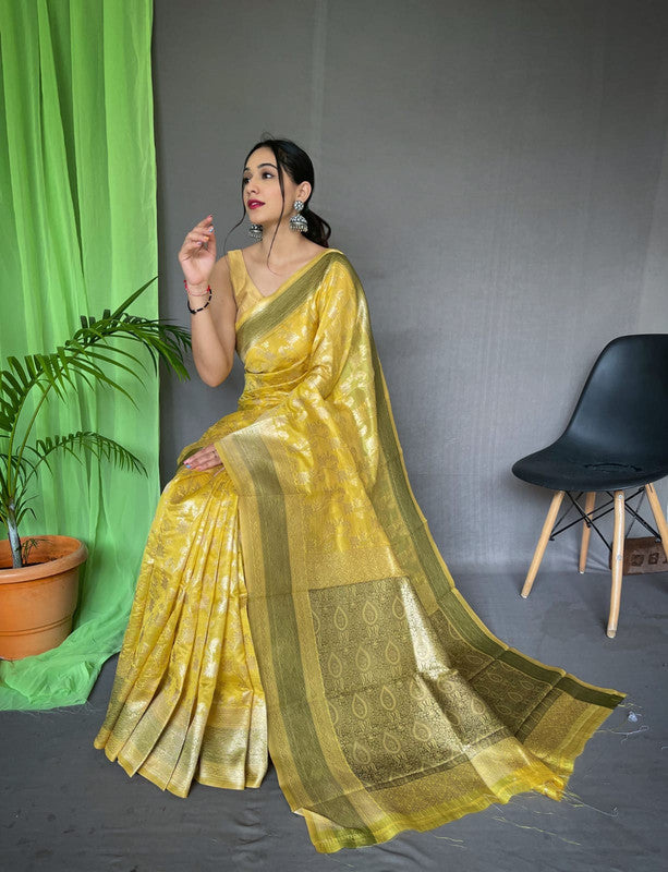 EXCLUSIVE ORGANZA SILK SAREE!!