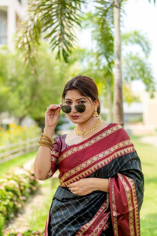 Maroon Colour Saree Contrast Blouse | designer sarees for wedding
