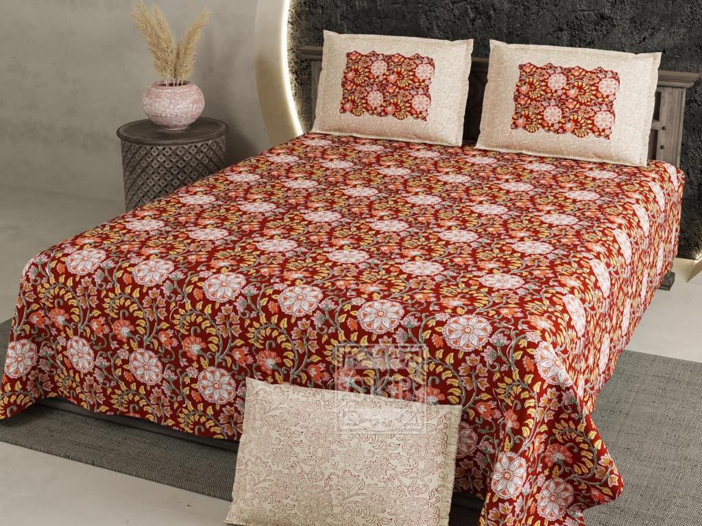 EXCLUSIVE HANDPRINTED KING SIZE  DOUBLE BEDSHEET!!