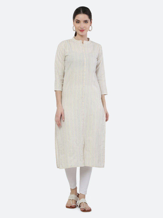 Regular Cotton Collor Neck Kurti - Roys4809