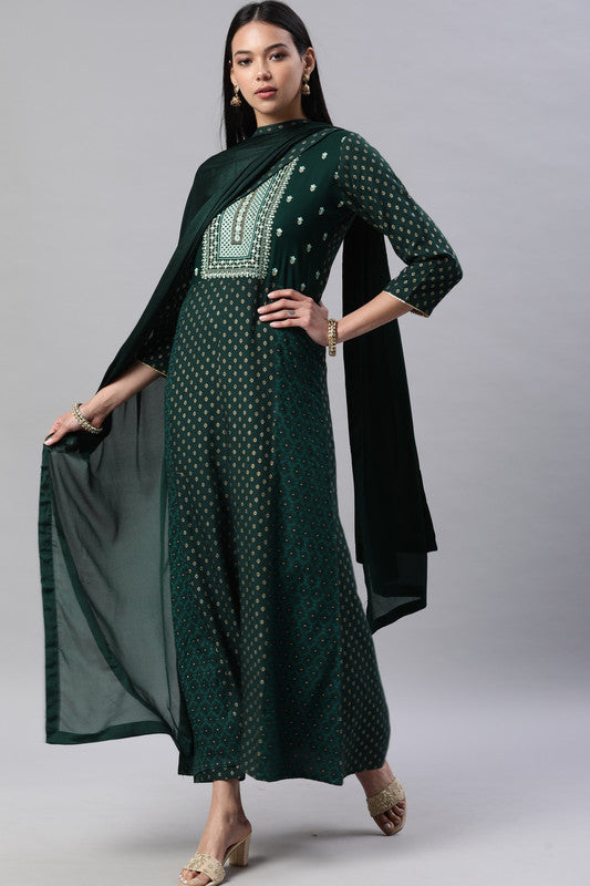 Designer Fully Stitched Suits with Bottom and Dupatta- Roys4497