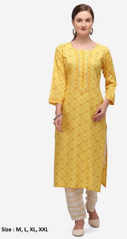 Regular Kurti with Bottom