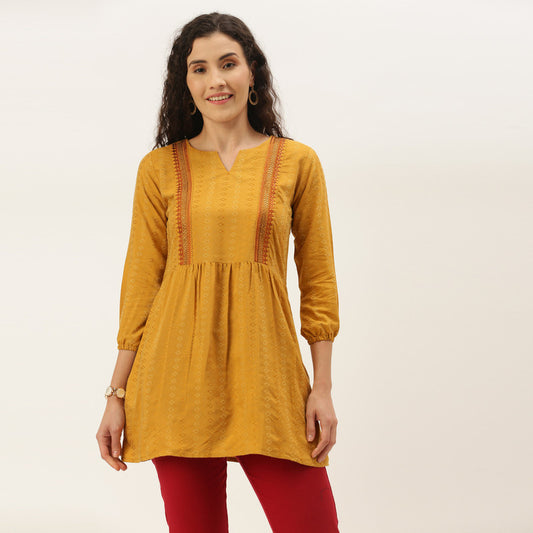 Embroidered Shirt Top With Sequence