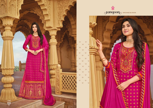 Designer Fully Stitched Suits with Bottom and Dupatta- Roys4705