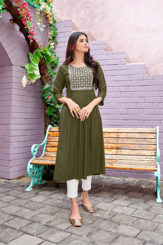 Regular wear Rayon Kurti - Roys4453