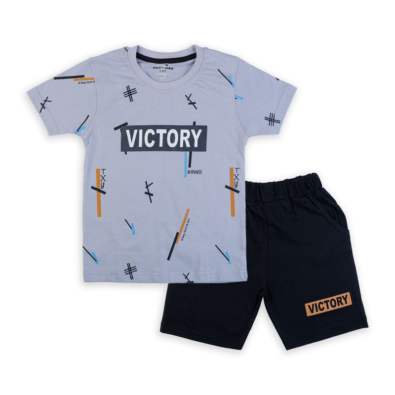 S Grey Coloured Boys Baba Suit set!!