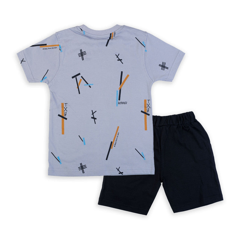 S Grey Coloured Boys Baba Suit set!!