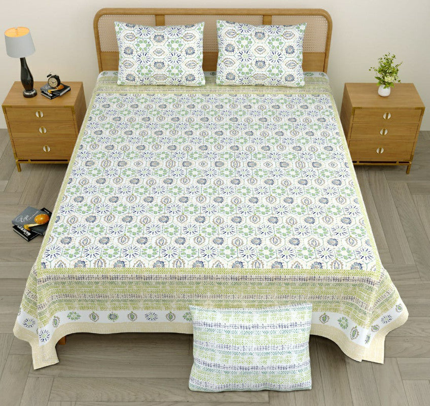 BEAUTIFUL HANDPRINTED DOUBLE BEDSHEET