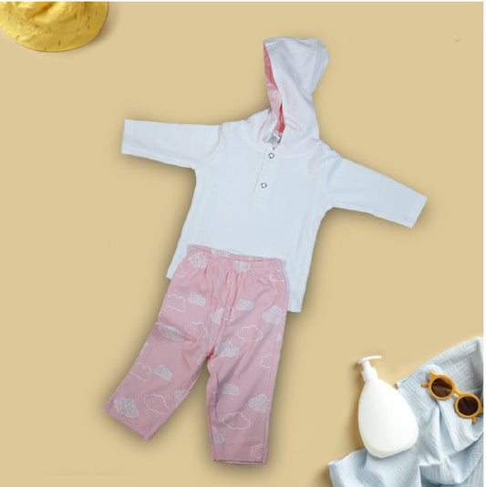 Pink Coloured Cotton Boys Daily wear Pull over T Shirt & Pant!!