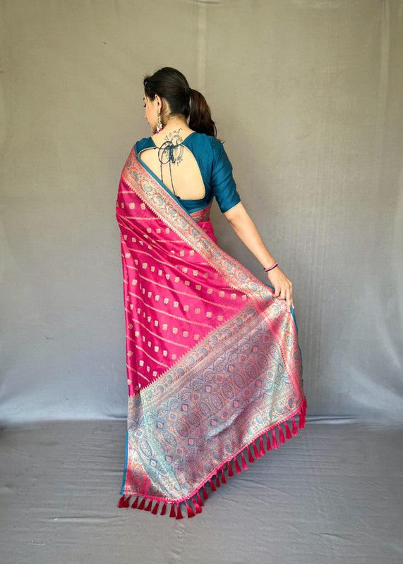 Masaba Baby Pink Teardrop Saree – Saris and Things